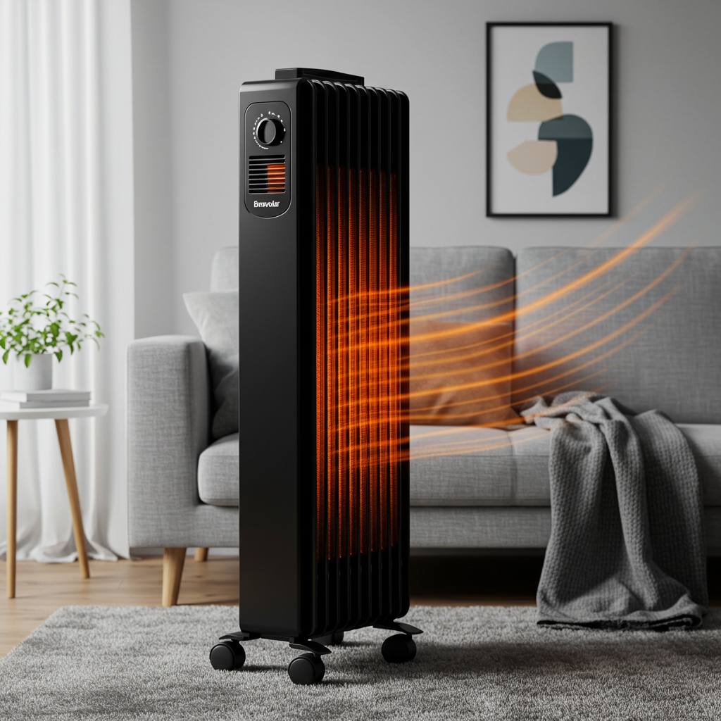Aquecedor Elétrico a Óleo Bravolar Comfort Heat - Preto Fosco - Bivolt