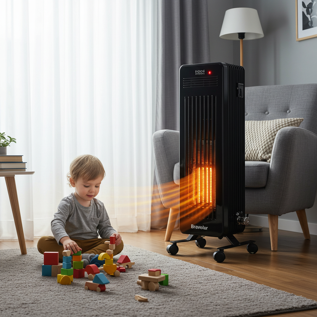Aquecedor Elétrico a Óleo Bravolar Comfort Heat - Preto Fosco - Bivolt