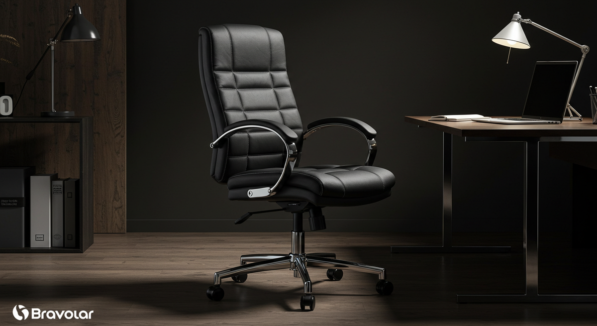 Cadeira Presidente Bravolar Comfort – Elegância, Conforto e Poder em Cada Detalhe