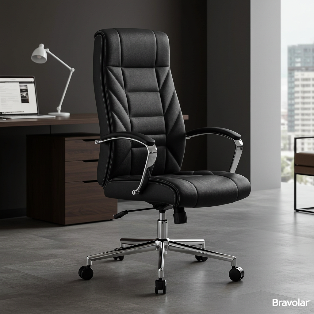 Cadeira Presidente Bravolar Comfort – Elegância, Conforto e Poder em Cada Detalhe