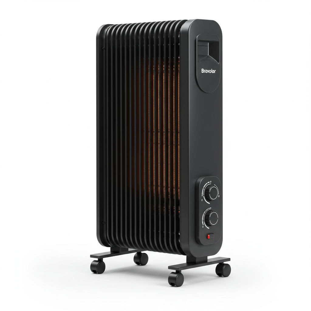 Aquecedor Elétrico a Óleo Bravolar Comfort Heat - Preto Fosco - Bivolt