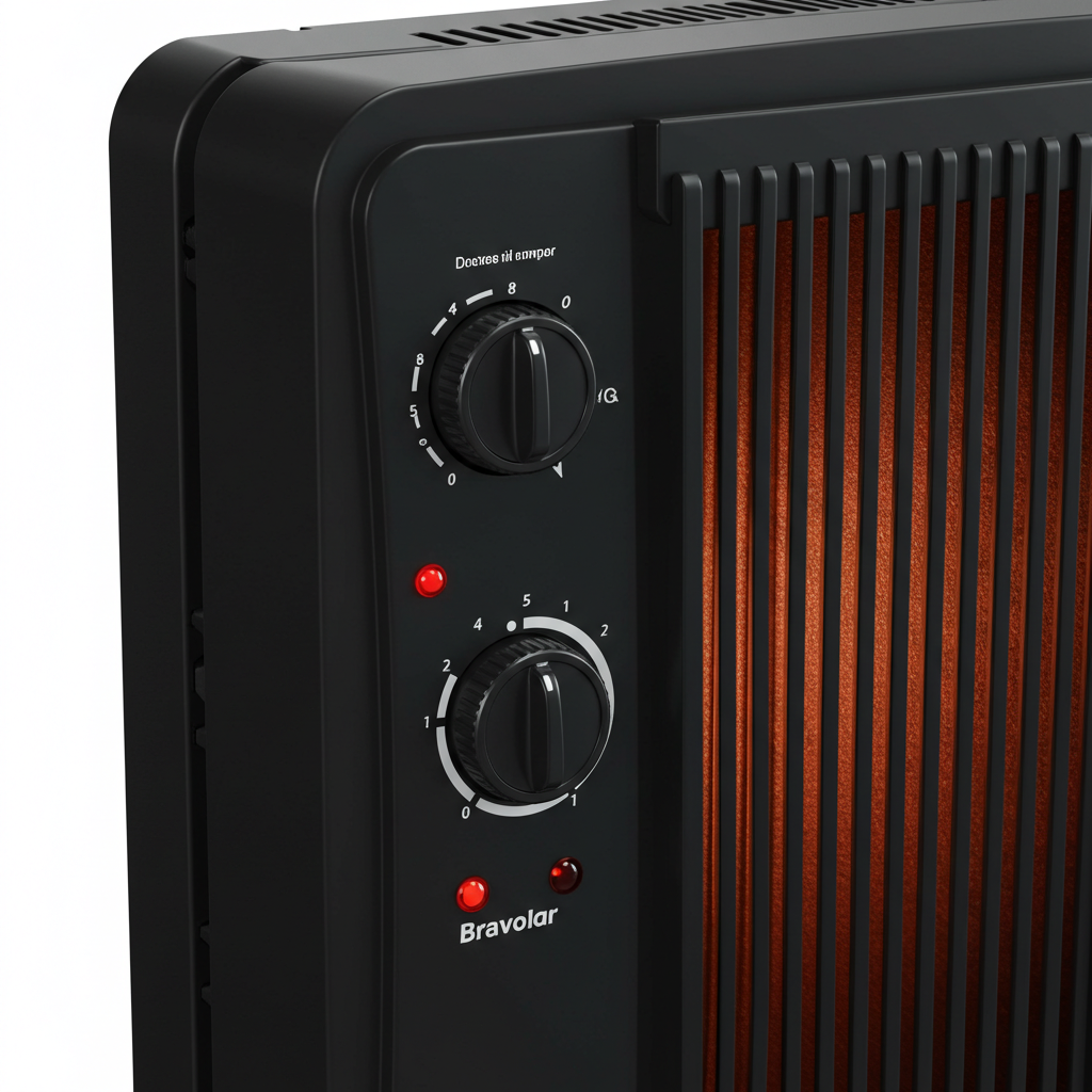 Aquecedor Elétrico a Óleo Bravolar Comfort Heat - Preto Fosco - Bivolt