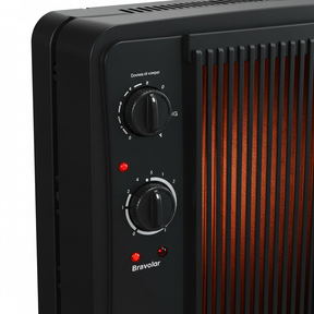 Aquecedor Elétrico a Óleo Bravolar Comfort Heat - Preto Fosco - Bivolt