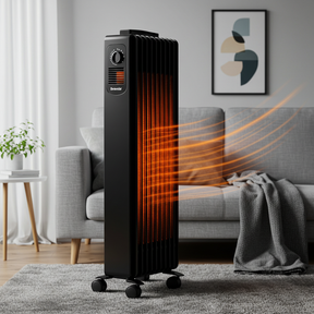 Aquecedor Elétrico a Óleo Bravolar Comfort Heat - Preto Fosco - Bivolt