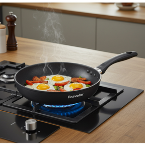 Frigideira Antiaderente Bravolar 24cm – Design Moderno e Cozinha Sem Grudar