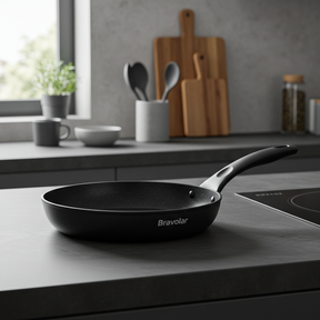 Frigideira Antiaderente Bravolar 24cm – Design Moderno e Cozinha Sem Grudar