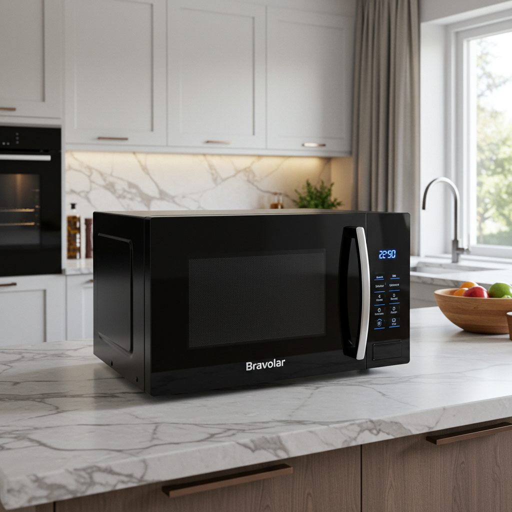 Micro-ondas Espelhado 20L com Painel Digital Bivolt - Bravolar