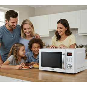 Micro-ondas Bravolar 20L Branco – Design Clean e Eficiência no Dia a Dia - Bivolt